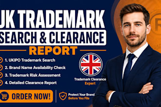 uk trademark search, trademark clearance report, brand name availability check