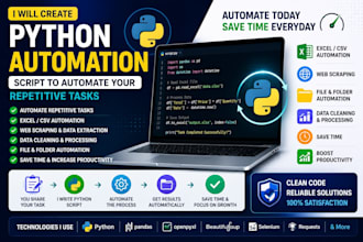 create a python script to automate your repetitive task