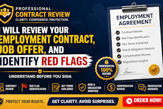 review your employment contract job offer and identify red flags