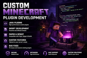 develop a custom minecraft plugin