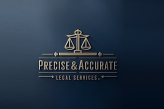 creation law firm logo design for you