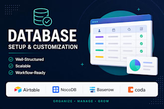 set up and customize your nocodb, airtable, baserow, or coda database