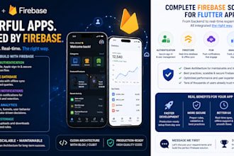 build flutter firebase based app