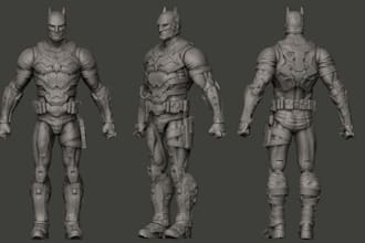 sculpt custom articulated figurine,comic toys,collectibles,cut and key stl,resin