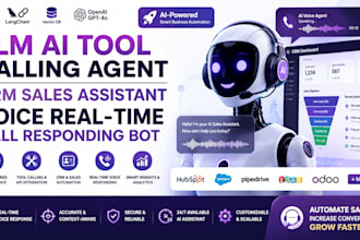 do llm ai tool calling agent, crm sales assistant, real time call responding bot
