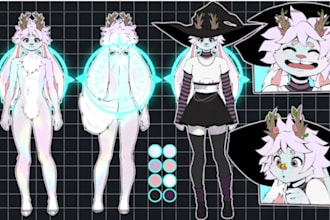 draw fursona oc ref sheet furry reference sheet furry ref sheet nsfw commision
