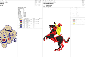 do embroidery digitizing logo into dst pes for cap jacket and shirt