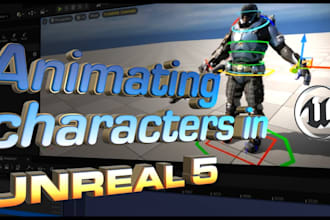 do 3d character modeling, rigging, and animation for unreal engine
