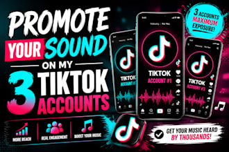 make 1000 post on tik tok using your sound or tik tok music
