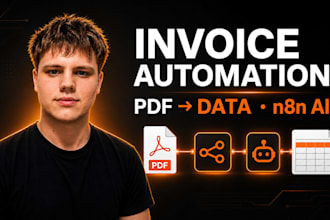 automate invoices, pdfs and email data with n8n and ai
