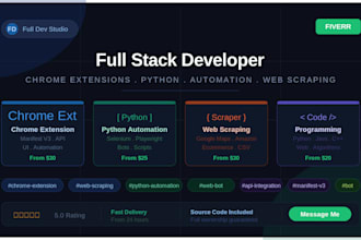 build web scraping bot,n8n automation,python scripts,chrome extension,web bot,ai