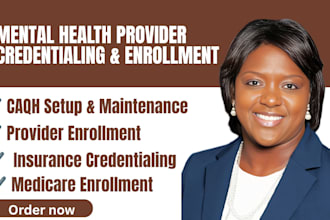 do mental healthcare provider enrollment and insurance credentialing support