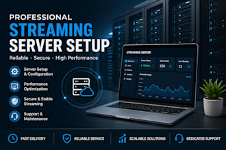 install, confi plex, jellyfin, emby, media server, sonarr with iptv streaming