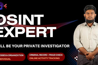 do osint background check as private investigator