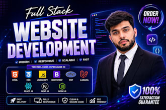 do full stack website development as full stack front end web developer