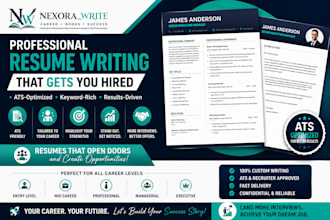 write executive resume, ats resume, cv and cover letter