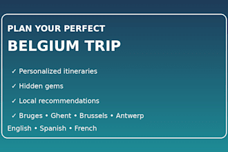 create a personalized bruges and belgium travel itinerary