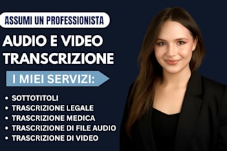 eseguiro trascrizioni legali, trascrizioni mediche, srt e trascrizioni audio