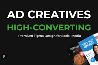 design high converting ad creatives for social media ads