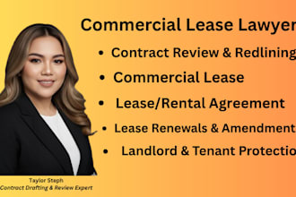 draft, review or edit your rental commercial lease agreement