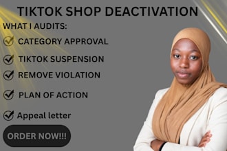 remove tiktok shop violations and restore suspended account