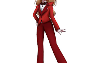 illustration of an oc or a fanart