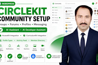 build wordpress community website using circlekit