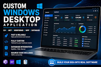 develop a custom windows desktop application