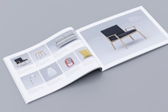 design a professional product brochure or product catalog