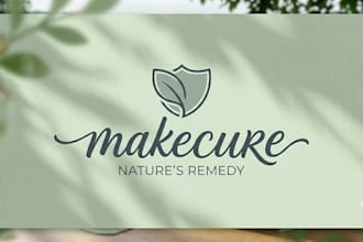 design a minimalist logo and skincare brand identity for you