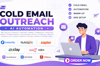 setup cold email outreach n8n ai automation instantly ai clay com crm smartlead