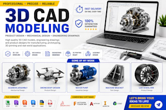 3d cad modeling cad design 3d printing prototype  mechanical design