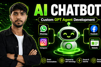 build ai chatbot for whatsapp, instagram, facebook and website