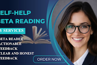 beta read your self help book and provide detailed feedback