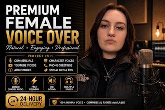 record a soft female voice over for asmr, romance, and mature audio scripts