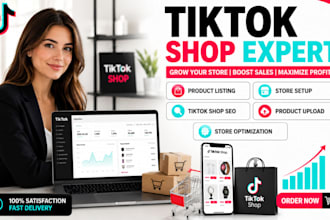 do tiktok shop setup, product listing and store optimization