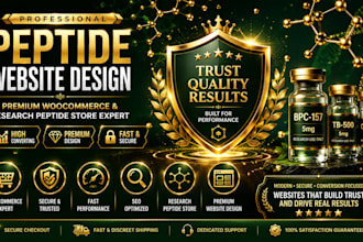 build peptide website fda compliant peptide website woocommerce peptide website