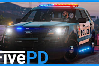 develop fivepd, lspdfr and nopixel inspired police rp server for fivem