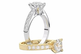 do custom jewelry cad design, rings design, stl files, photo realistic rendering
