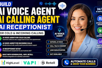 build ai voice agent ai calling agent ai receptionist for cold incoming calling