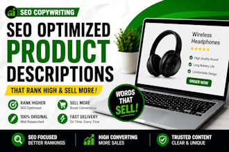 write SEO product descriptions that sell