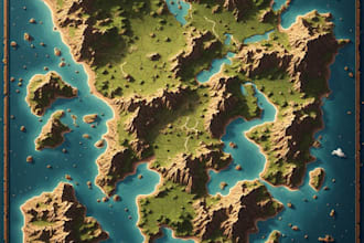 create map illustration fantasy map illustration