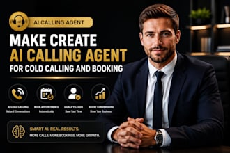 create ai calling agent for cold calling and booking