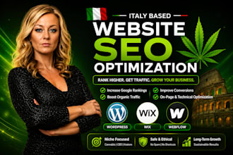 optimize cannabis, cbd, kratom website SEO webflow and wix for google ranking