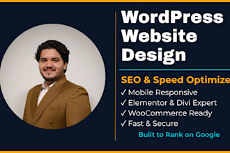 design and develop a professional wordpress website or blog