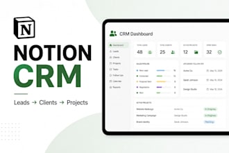 build a notion CRM for your service business and client workflow