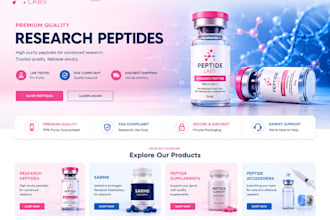 build peptide website peptide fda compliant peptide woocommerce peptide website