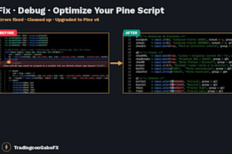 fix, debug and optimize your tradingview pine script
