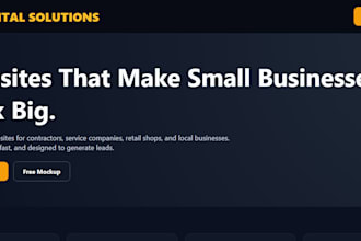 build a professional mobile friendly website for your local business
