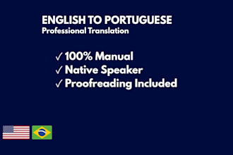 be your english to portuguese translator